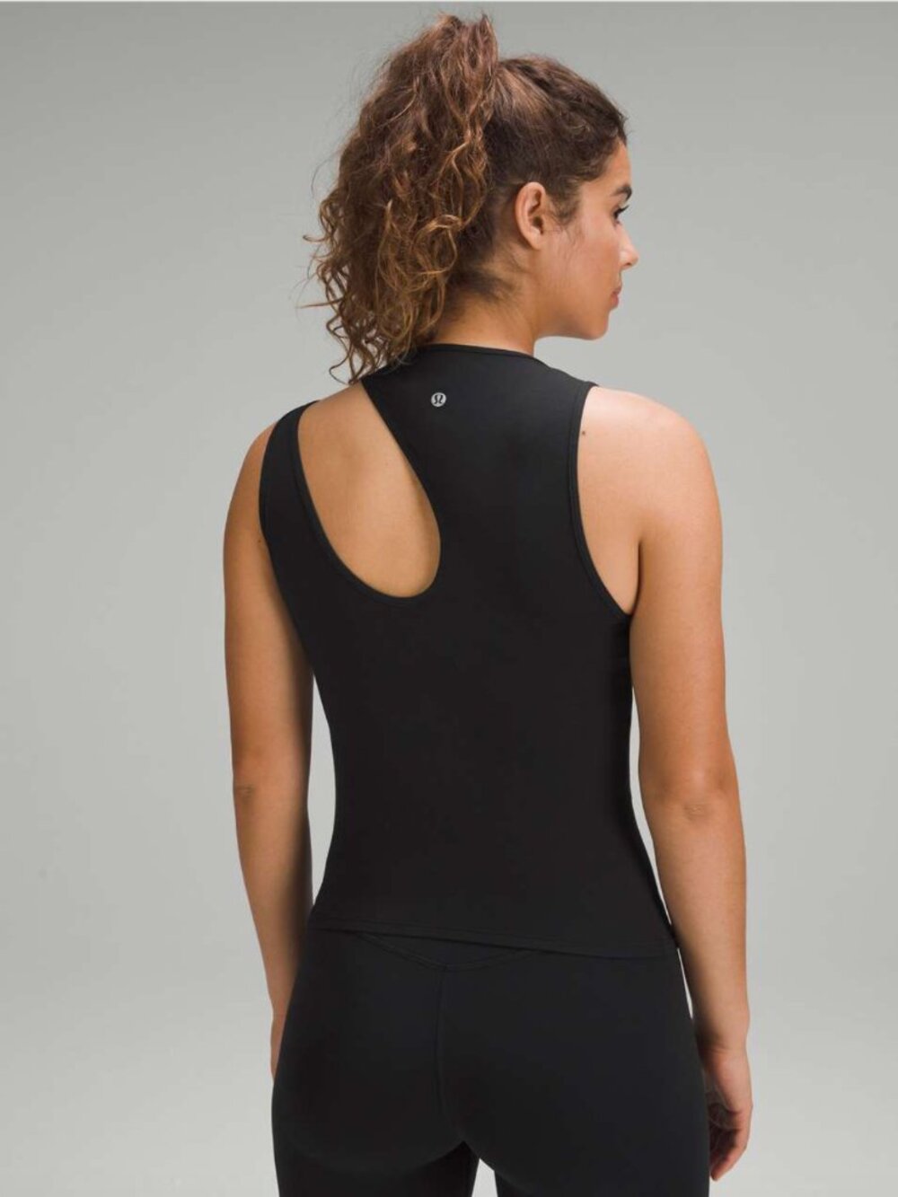Lululemon Shoulder Cut-Out Yoga Tank Top Black